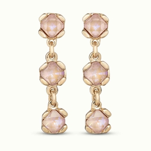 Серьги PEN0912 "Sublime pink"  Золот. цв.