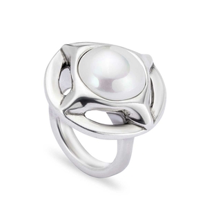 Кольцо ANI0802 "Crafted" XL Серебр. цв.